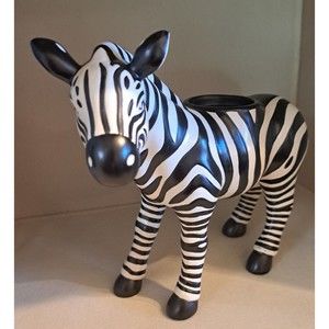 PartyLite African Inspiration Zebra Votive Holder P9146 *RETIRED*